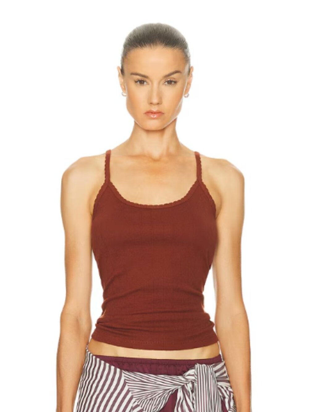 LESET Pointelle Tank Top